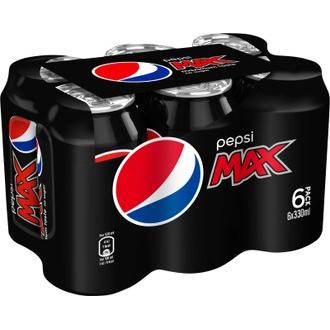 6 x Pepsi Max virvoitusjuoma 0,33 l