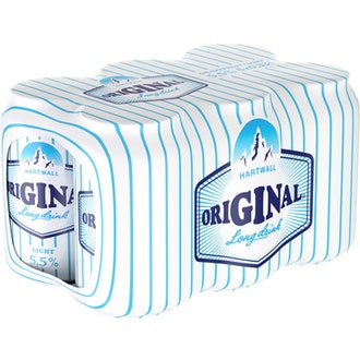 6 x Hartwall Original Long Drink White Label Grapefruit 5,5% 0,33 l