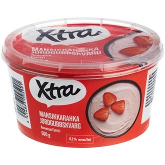 Xtra mansikkarahka rasvaton 0,2 % 500 g