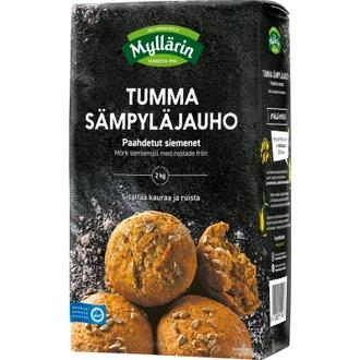 Myllärin Sämpyläjauho tumma-paahdetut siemenet 2 kg