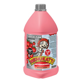Mehukatti Sokeriton Metsämansikkamehujuomatiiviste 1+3 1,5 L