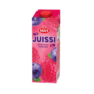 Marli Juissi Mustikka-vadelmamehujuoma 1 L