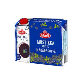 Marli Mustikkakeitto+D&C 3x200g