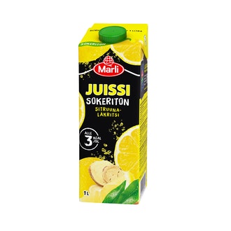 Marli Juissi 1l sokeriton sitruuna-lakritsi mehujuoma