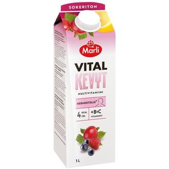 Marli Vital Kevyt Multivitamiini mehujuoma 1L +B ja C -vitamiinit