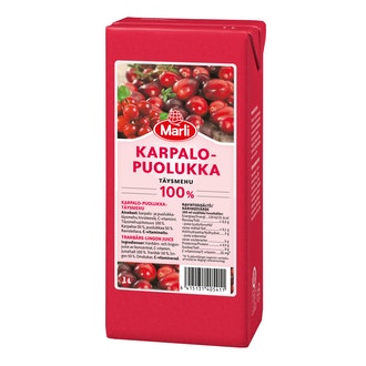Marli 1L Karpalo-puolukkatäysmehu 100%