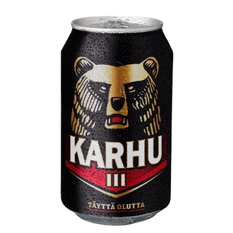 Karhu olut 4,6% 0,33l tlk