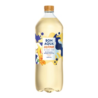 Bonaqua Hurma Persikka ja Tyrni kivennäisvesi muovipullo 1,5 L