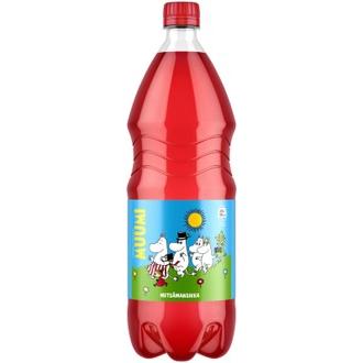 Muumi Metsämansikka virvoitusjuoma muovipullo 1,5 L