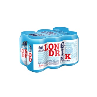 6-pack KOFF Long Drink Greippi 5,5 % tölkki 0,33 L