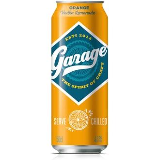 Garage Vodka Lemonade Orange maustettu alkoholijuoma 4,1 % tölkki 0,5 L