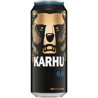 Karhu Alkoholiton Lager olut 0,0% tölkki 0,5 L