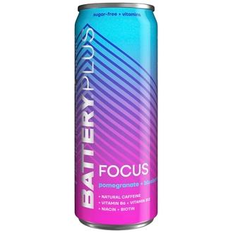Battery Plus Focus granaattiomena ja mustikka energiajuoma tlk  0,33 L
