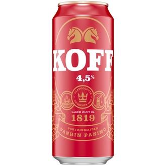 KOFF Lager olut 4,5 % tölkki 0,5 L