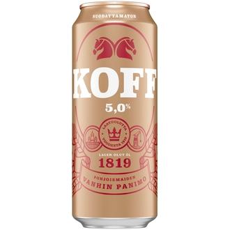 KOFF Suodattamaton olut 5,0 % tölkki 0,5 L