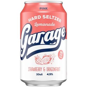 Garage Hard Seltzer Pink Lemonade maustettu alkoholijuoma 4,5 % tölkki 0,33 L