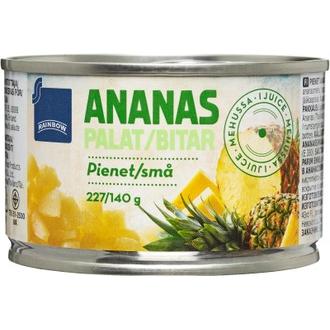 Rainbow pienet ananaspalat ananasmehussa 227g/140g