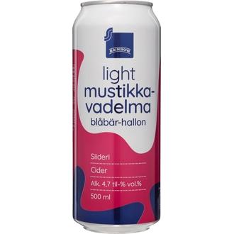 Rainbow Mustikka-vadelmasiideri light 4,7 til-% 50 cl