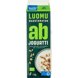 Kotimaista AB-Luomujogurtti 1kg maustamaton