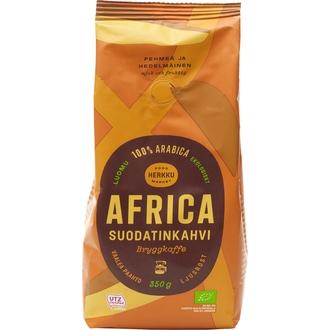 Herkku Africa 350G Suodatinjauhettu Kahvi Vaalea Paahto Luomu Utz