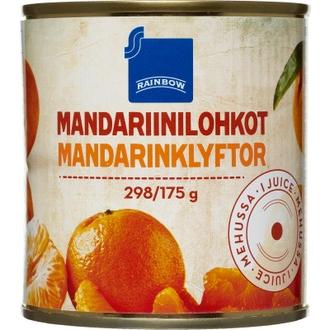 Rainbow mandariinilohkot mehussa 312/175 g