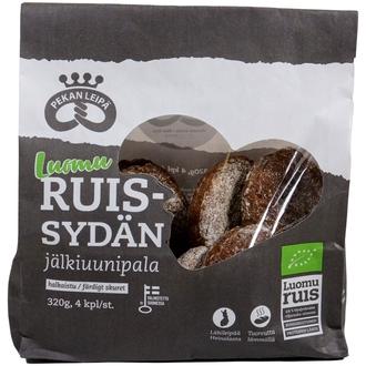 Pekan Leipä Luomu Ruissydän jälkiuunipala 4kpl 320g