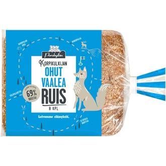 Porokylän Korpikulkijan Ohut Vaalea Ruispala 8 kpl / 320 g ohut ruispalaleipä