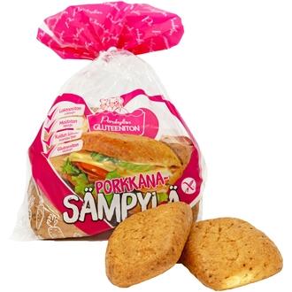 Porokylän Porkkanasämpylä 4 kpl / 180 g gluteeniton