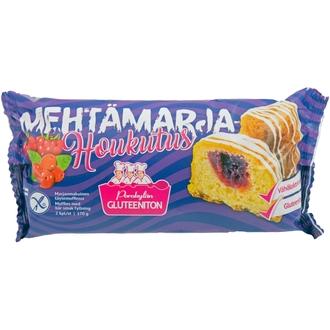Porokylän Mehtämarjahoukutus 2 kpl / 170 g gluteeniton Marjanmakuinen täytemuffinssi
