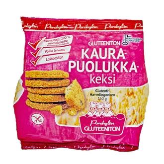 Porokylän Kaurapuolukkakeksi 160 G Gluteeniton