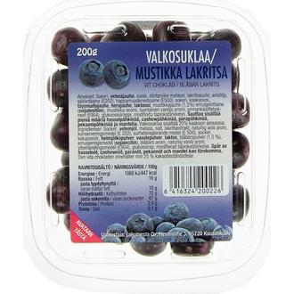 Lakumesta 200G Valkosuklaa-Mustikkalakritsa