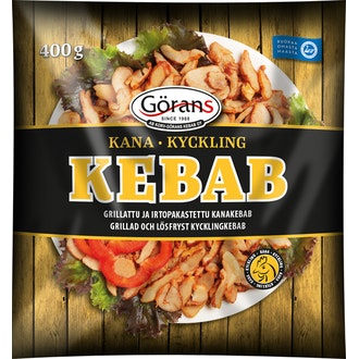 Görans grillattu ja irtopakastettu kanakebab 400g