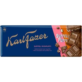 Karl Fazer Suffeli riisipuffi suklaalevy 198g