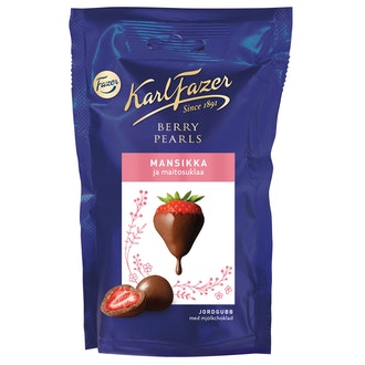 Fazer berry pearls 90g mansikka