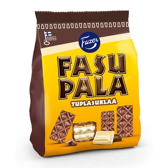 Fazer Fasupala Tuplasuklaa vohveli 215g