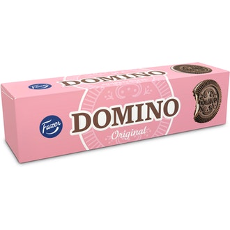 Fazer Domino Original 175G 13Kpl Kaakaokeksejä, Joissa Vaniljanmakuista Täytettä (28%), Täytekeksi