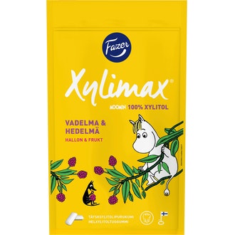 Xylimax Moomin Vadelma-Hedelmä täysksylitolipurukumi 100g
