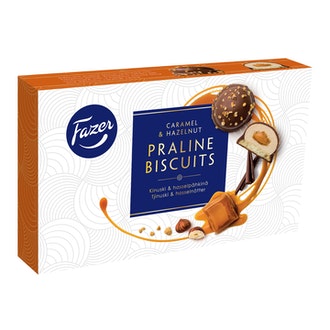 Fazer praline biscuit 60g kinuski hasselpähkinä