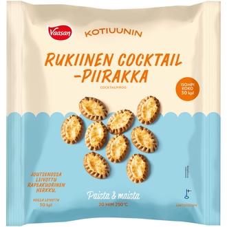 Vaasan Kotiuunin Paistovalmis Rukiinen Cocktailpiirakka 30x40g, pakaste