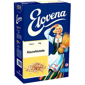 Elovena 1kg täysjyvä kaurahiutale