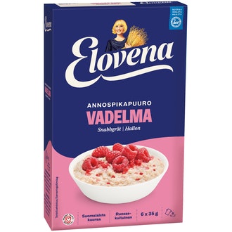 Elovena 210g vadelma annospikapuuro