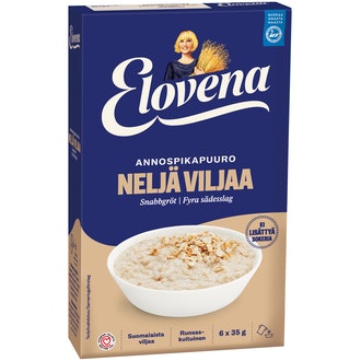 Elovena 210g neljä viljaa annospikapuuro