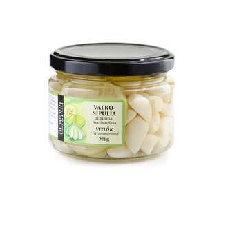 Öljypuu Valkosipulia sitruunamarinadissa 275g/160g