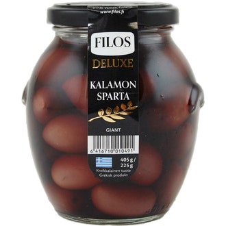 Filos Deluxe Kivellinen Kalamata-oliivi 405g/225g
