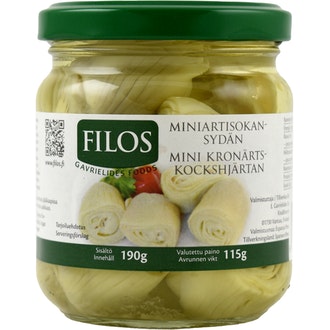 Filos miniartisokansydän 190/115g