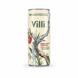 Villi mehukivennäisvesi omena-inkivääri B6 0,33l