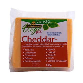 Vege plus 250g kasvisrasva Cheddar maku