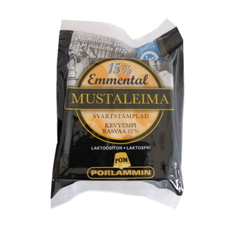 Porlammin 280g 15% Mustaleima Emmental juusto