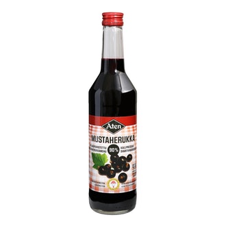 Aten kylmäpuristettu mustaherukkamehu 0,5l sokeroitu