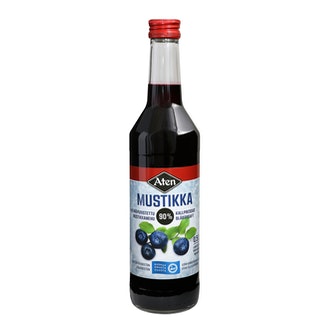 Aten kylmäpuristettu mustikkamehu 0,5l sokeroitu